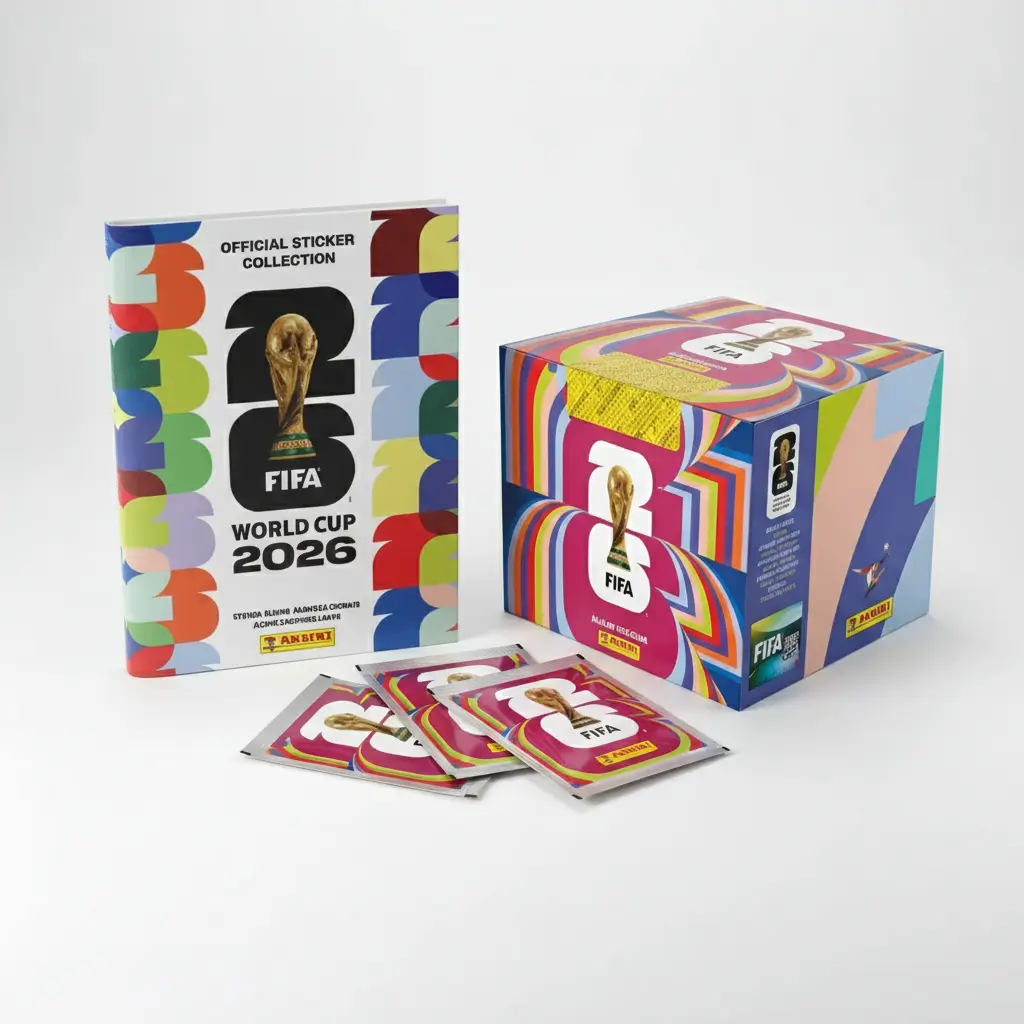 Kit Básico álbum Copa 2026 Mundial com 10 saquetas de cromos por 14,99€